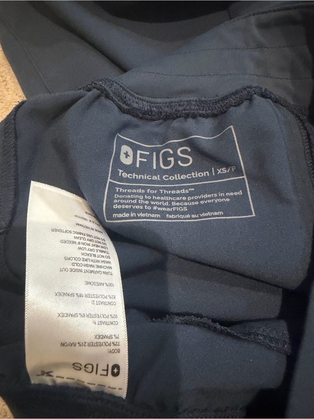 Figs set-wide legs scrubs & long sleeve top